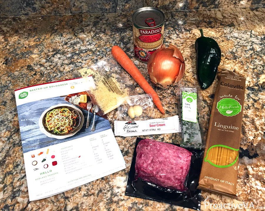 Hello Fresh Beefed-Up Bolognese