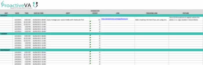 Social Media Planner Template